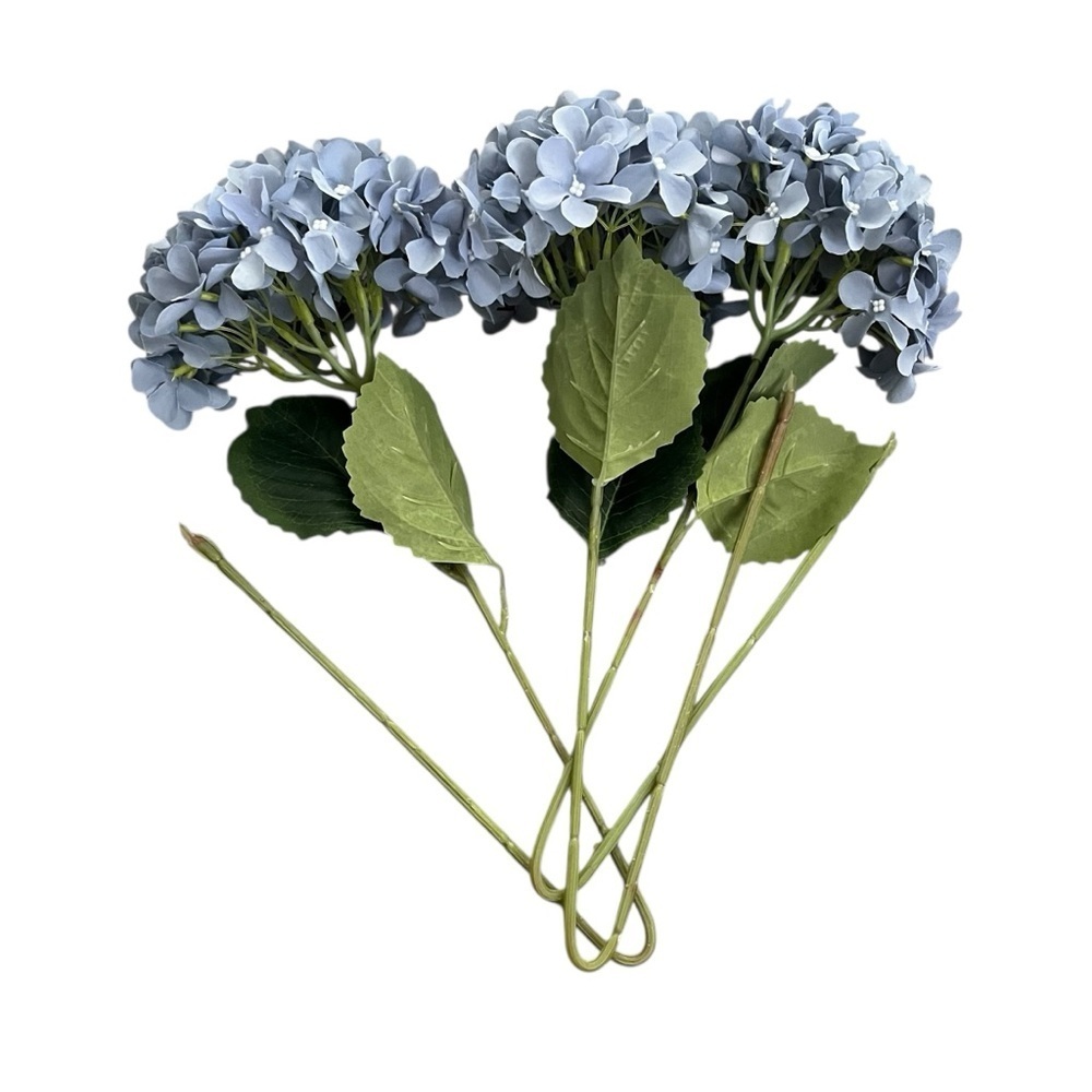 Elegant Blue 18" Hydrangea Stem - 3 PACK - Picture 4 of 9